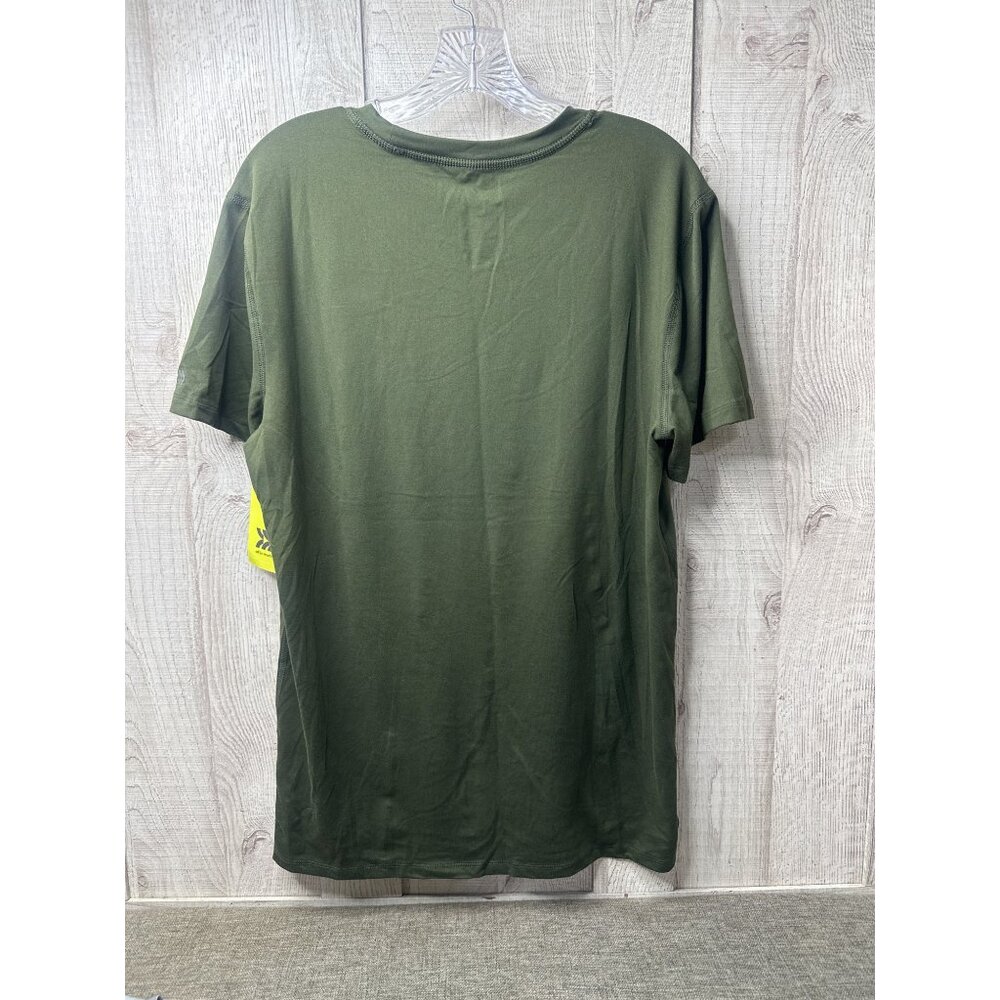 Womens M Bundle Green Short Sleeve T Shirt & Gray Shorts w/ Pockets Casual - Picture 3 of 12